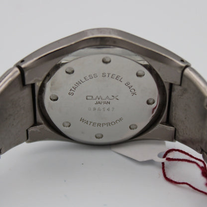 Omax Gunmetal "Space-age" Design Wristwatch