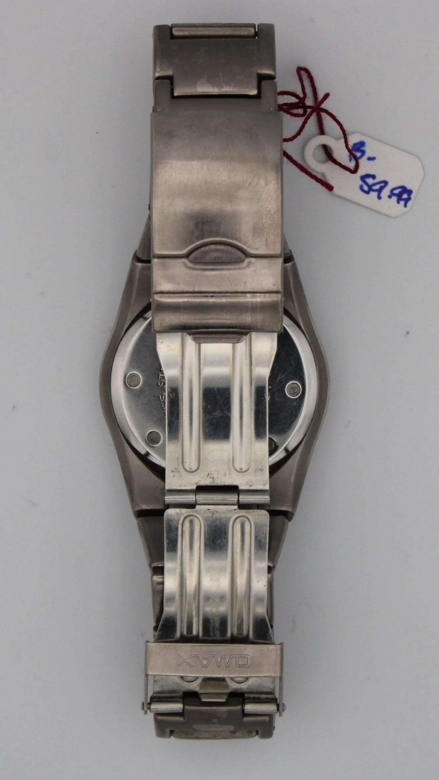Omax Gunmetal "Space-age" Design Wristwatch