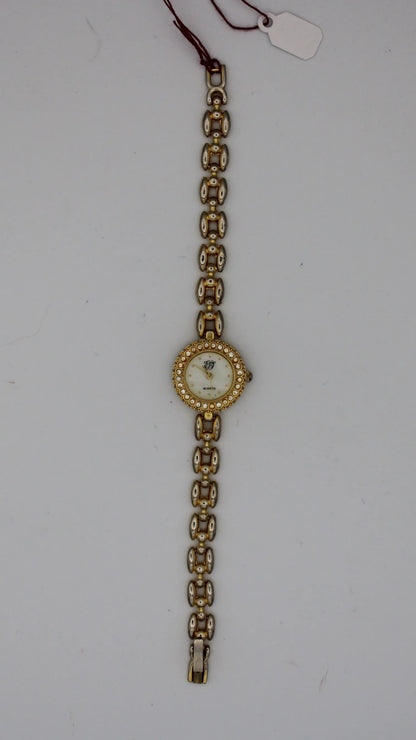 Elizabeth Taylor - Vintage - Gold-Tone Watch With Linked Band