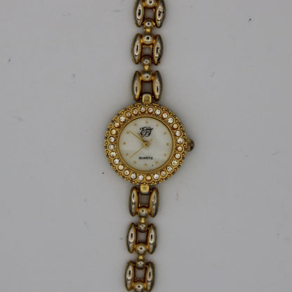 Elizabeth Taylor - Vintage - Gold-Tone Watch With Linked Band