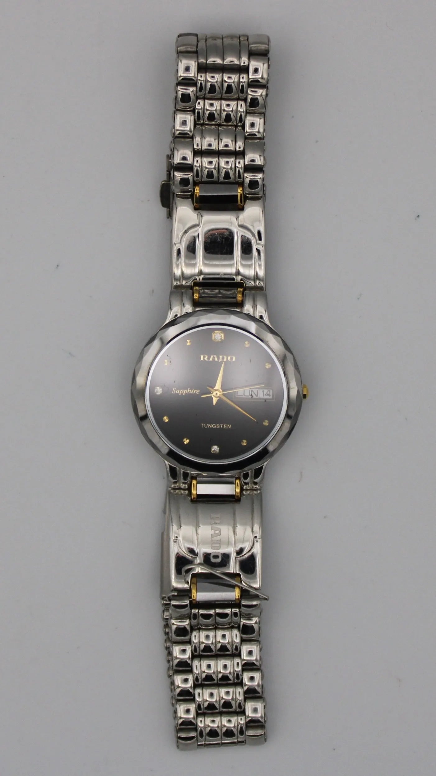 Rado Polished Tungsten Jubile Watch FOR PARTS