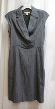Load image into Gallery viewer, Banana Republic - Cap Sleeve Cross Bodice Black &amp; White Micro Plaid Dress - Size 2