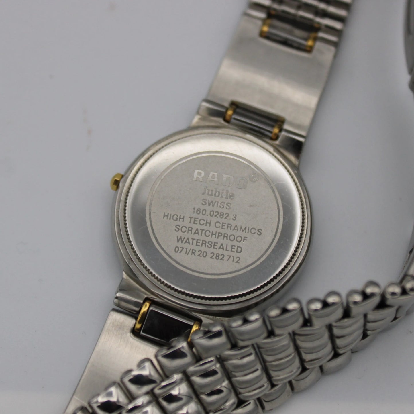Rado Polished Tungsten Jubile Watch FOR PARTS