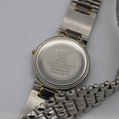 Rado Polished Tungsten Jubile Watch FOR PARTS