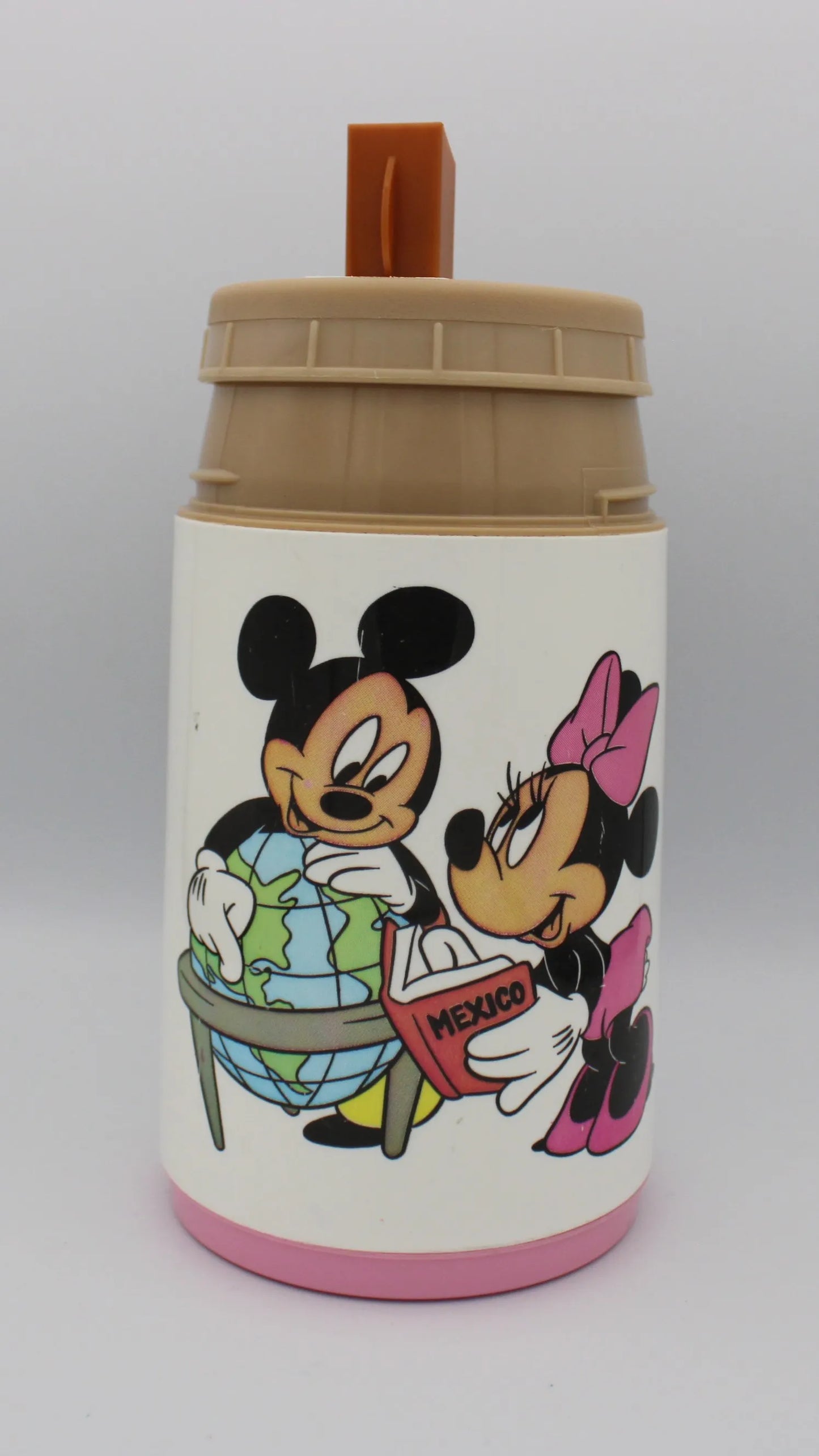 Vintage - The Walt Disney Co & Aladdin - Mickey And Minnie Lunchbox Thermos Only No Cup