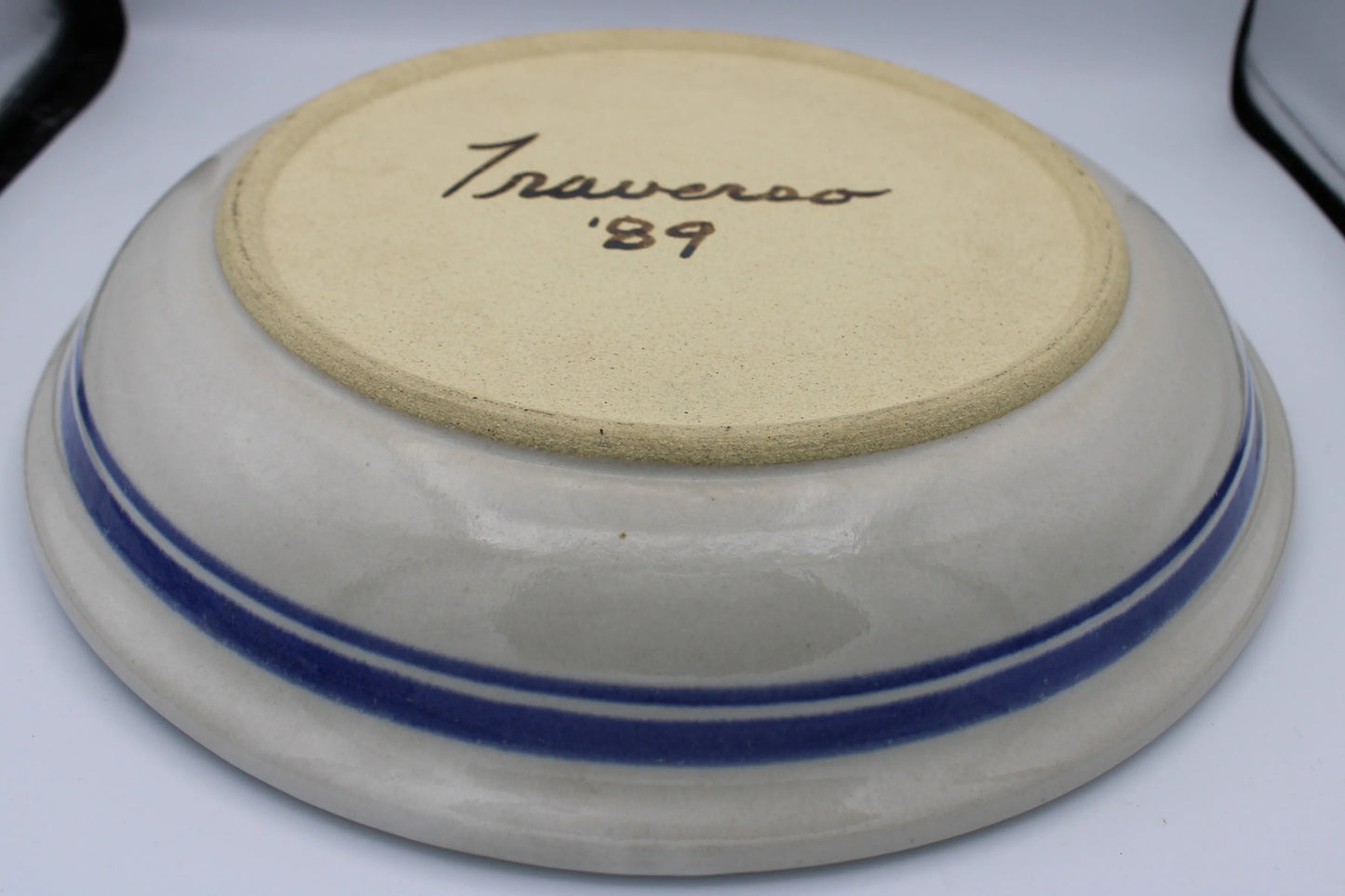 Vintage - Traverso '89 - White and Blue Chip & Dip Bowl