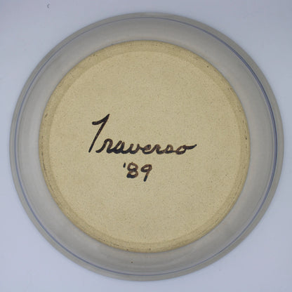 Vintage - Traverso '89 - White and Blue Chip & Dip Bowl