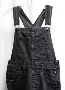 We the Free - Black Denim Adjustable Strap Overalls - Size XS