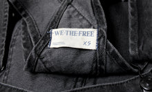 Load image into Gallery viewer, We the Free - Black Denim Adjustable Strap Overalls - Size XS