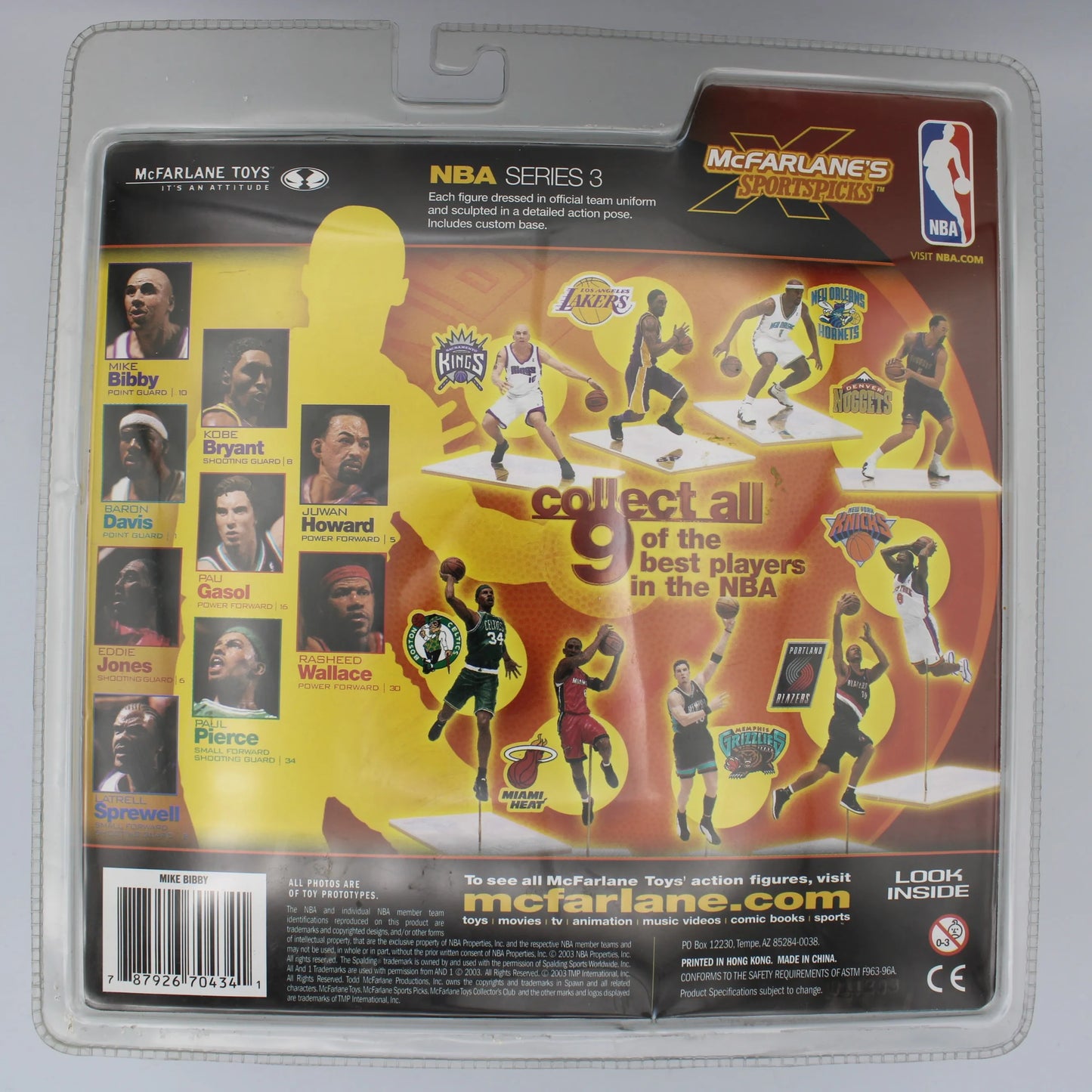 Vintage - McFarlane Toys - NBA Series 3 Sacramento Kings Mike Bibby #10