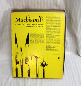 Vintage 1980 - Avalon Hill - Machiavelli , A Game of Combat and Politics in Renaissance Italy - Board Game