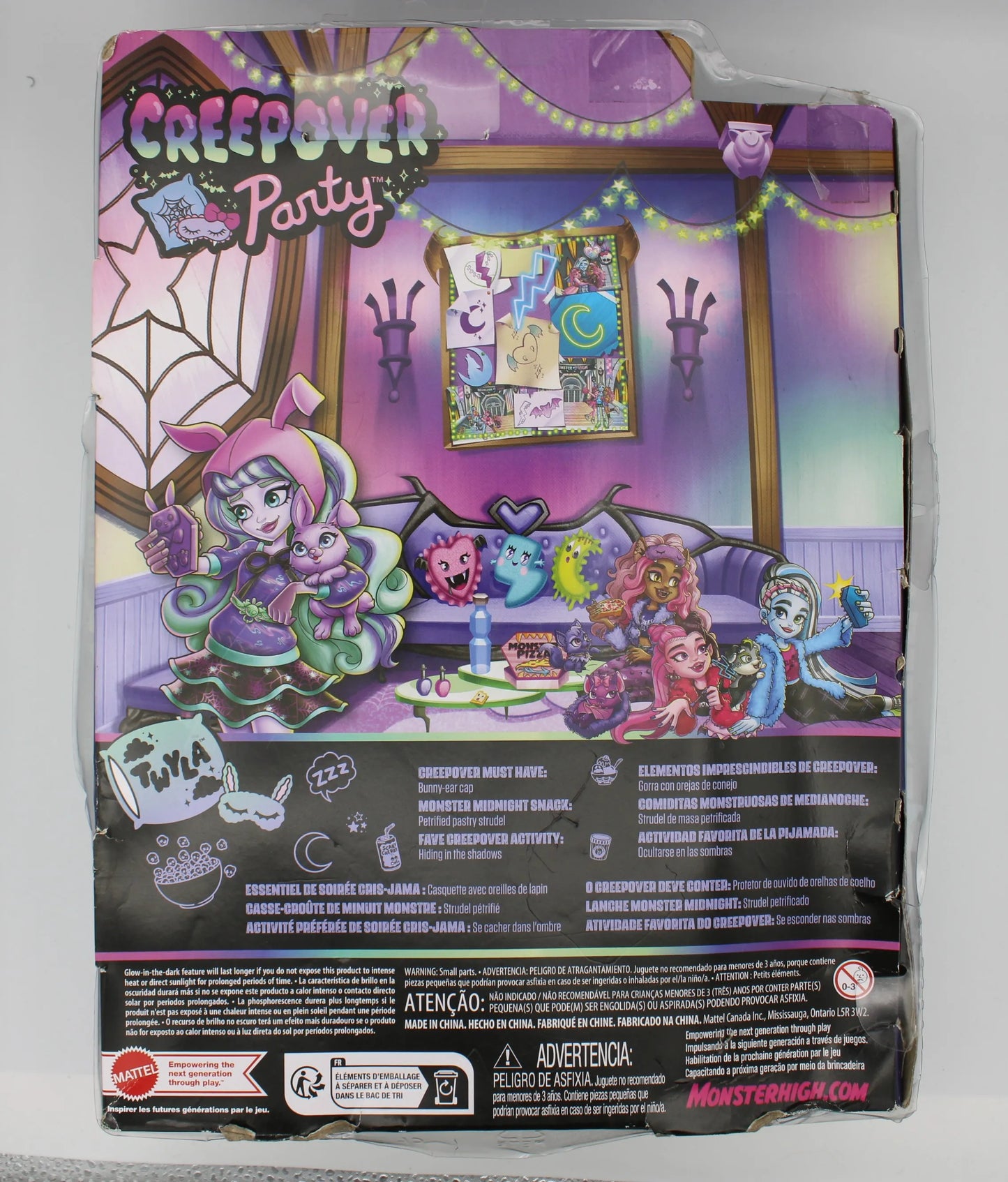 Mattel - Monster High Creepover Party Twyla Doll Damaged Box