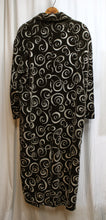 Load image into Gallery viewer, Vintage - Chayes - Dark Gray Green Velvet Swirl Embossed Coat - Size S