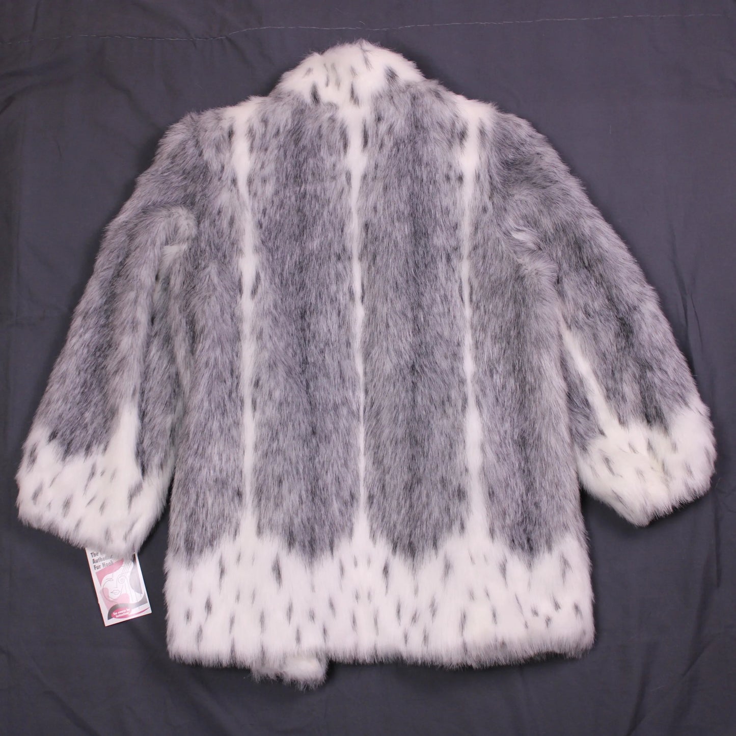 Vintage - Olympia Limited Inc. - White/Black Faux Fur Coat - Size L