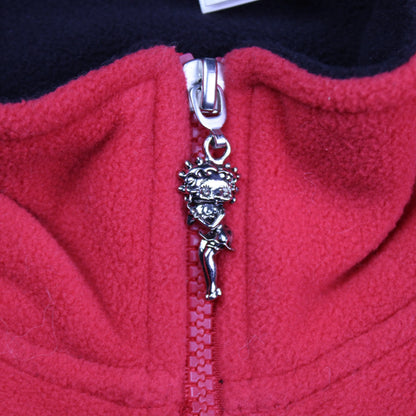 Vintage Y2K - Red Betty Boop Fleece Jacket  - Size 2XL