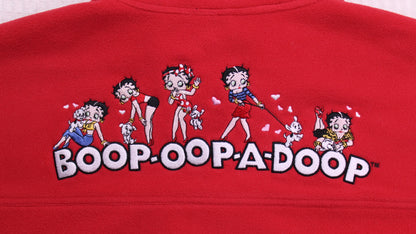 Vintage Y2K - Red Betty Boop Fleece Jacket  - Size 2XL