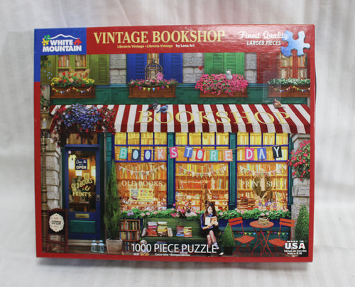 Vintage Book Shop - White Mountain - 1000 PC Puzzle - 24