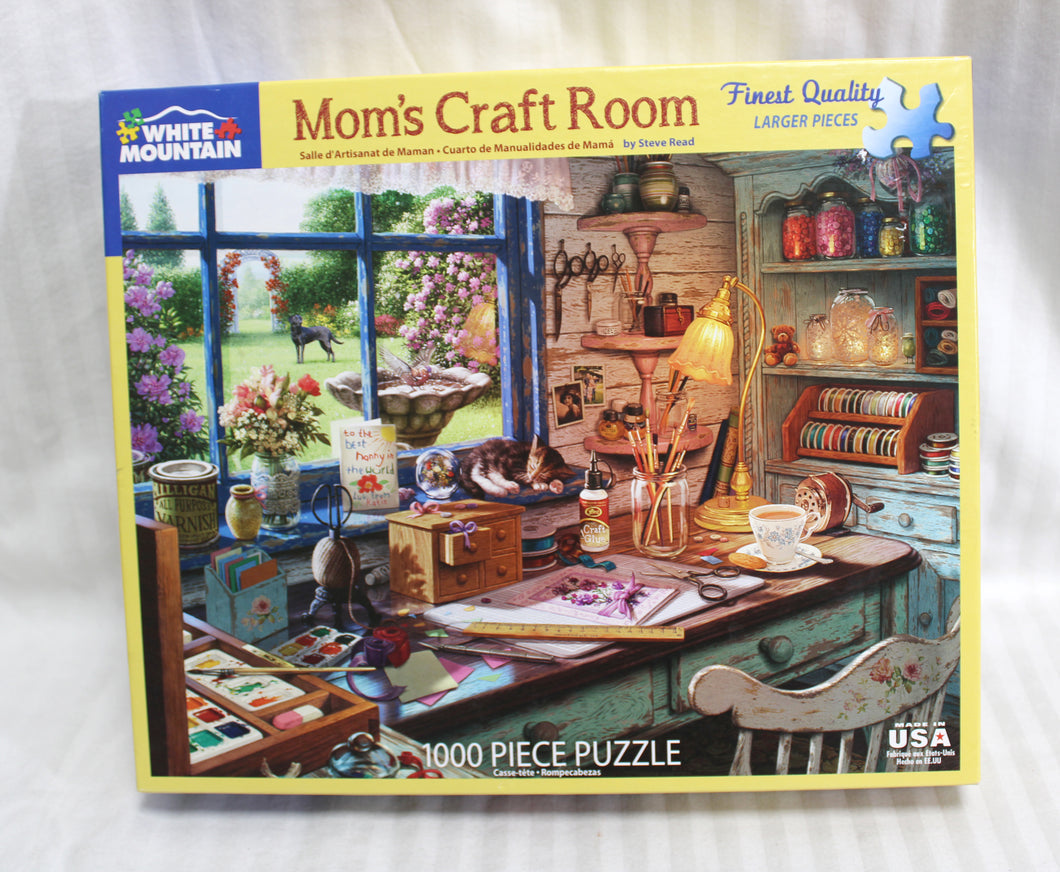 Mom's Craft Room - White Mountain - 1000 PC Puzzle 24