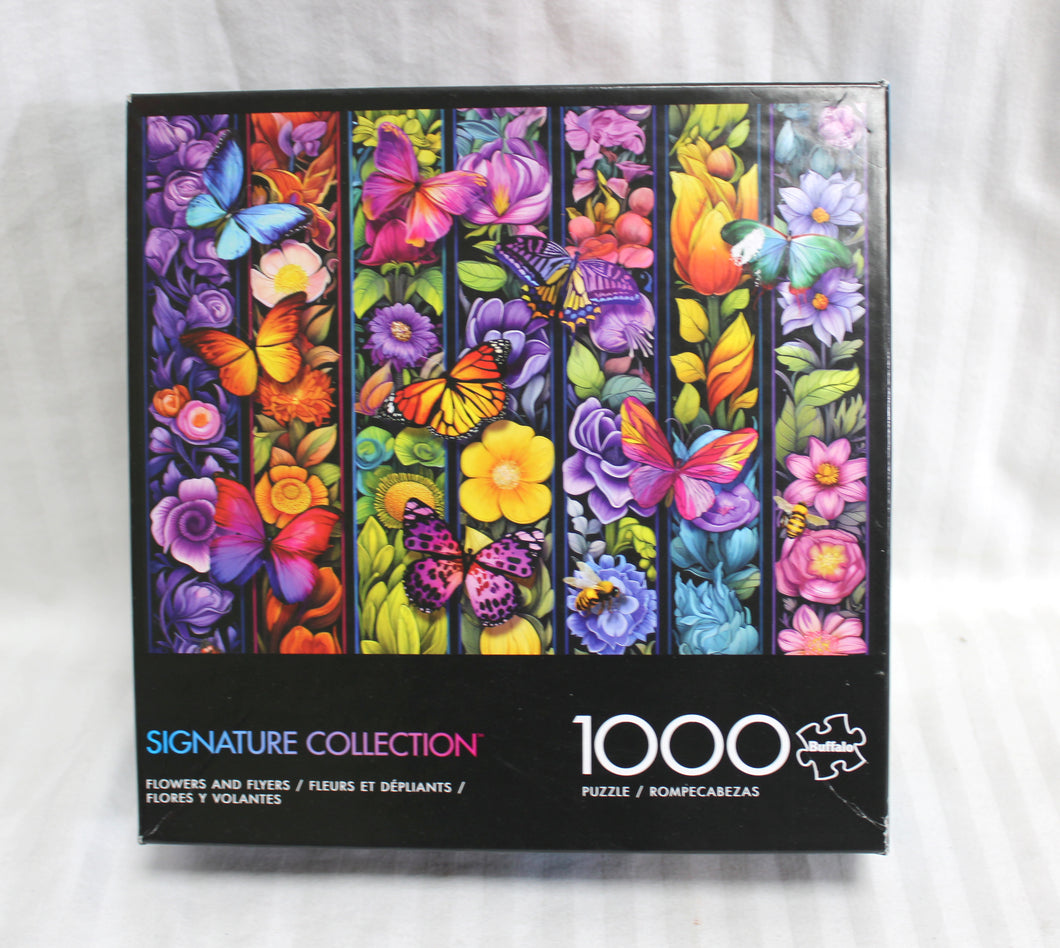 Flowers and Flyers - Buffalo Signature Collection - 1000 PC Puzzle  26.75