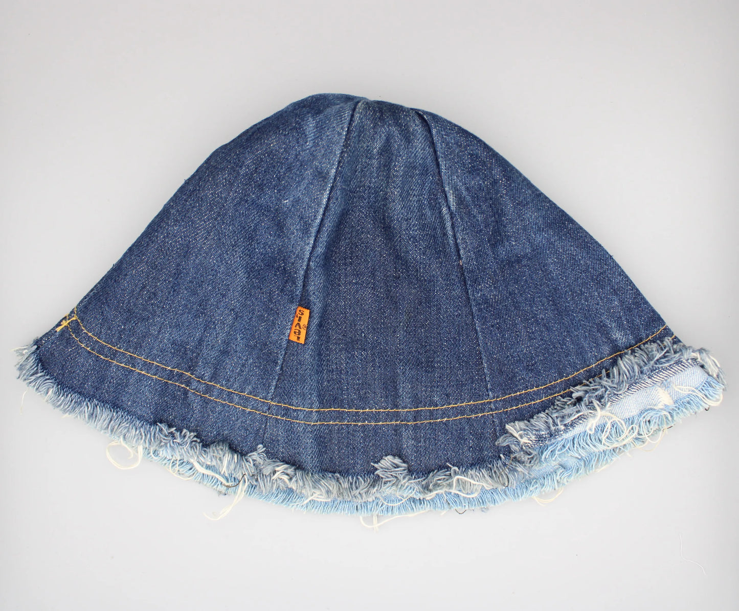 Vintage - Levi's - Reversible Blue Denim Bucket Hat with a Raw Edge