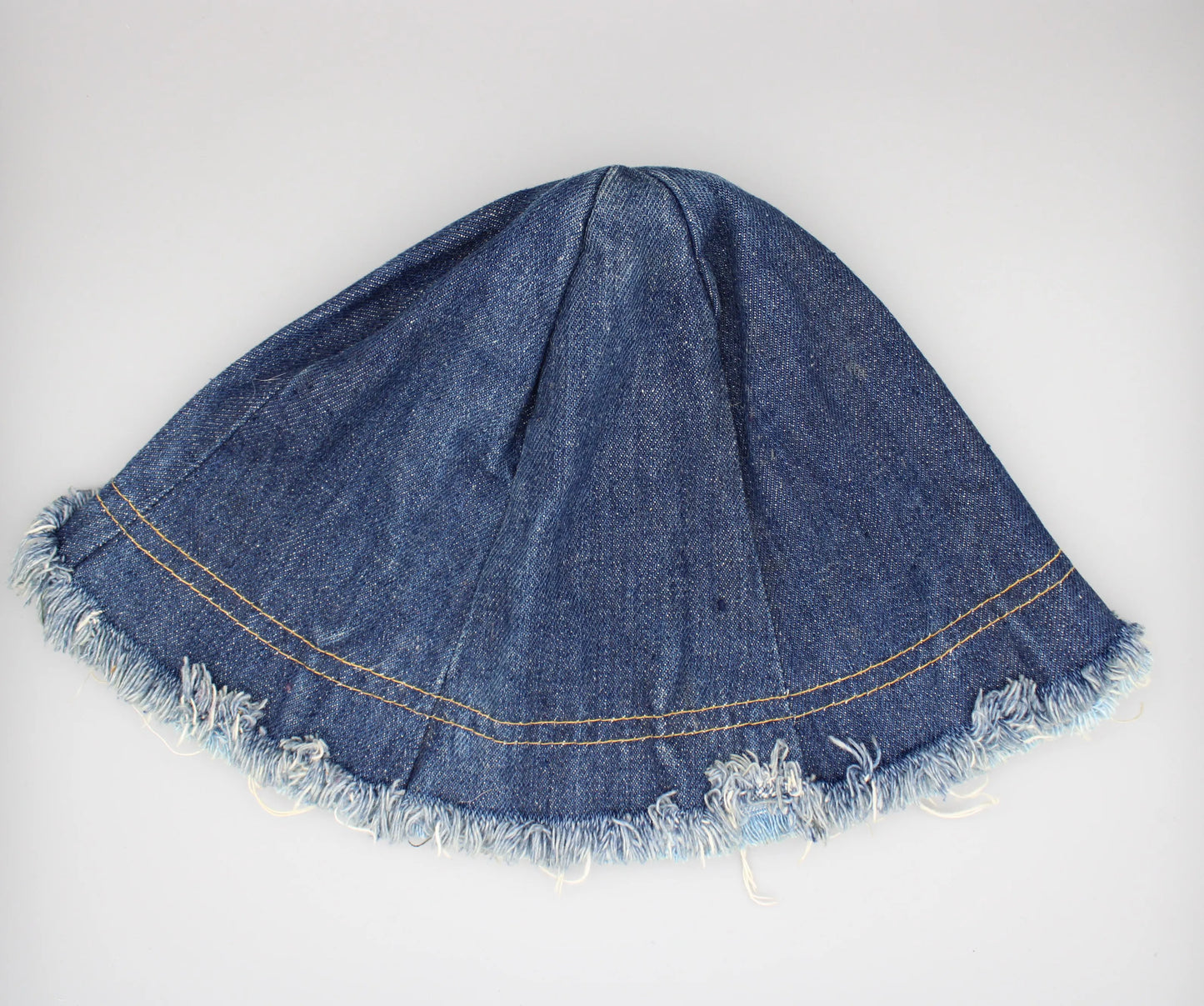 Vintage - Levi's - Reversible Blue Denim Bucket Hat with a Raw Edge