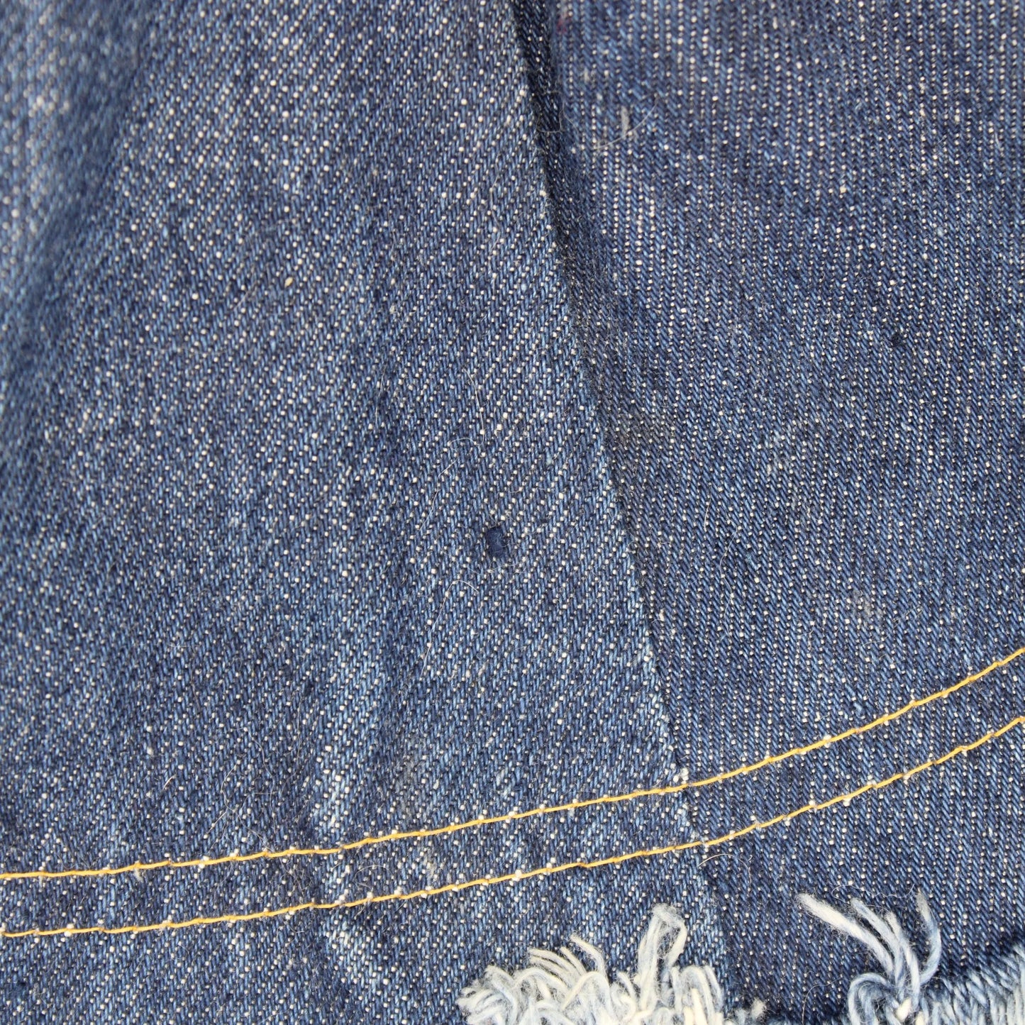 Vintage - Levi's - Reversible Blue Denim Bucket Hat with a Raw Edge