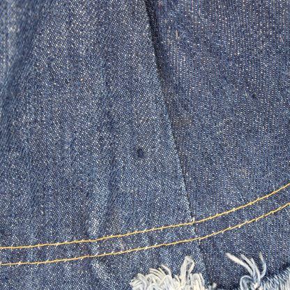 Vintage - Levi's - Reversible Blue Denim Bucket Hat with a Raw Edge