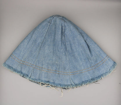Vintage - Levi's - Reversible Blue Denim Bucket Hat with a Raw Edge