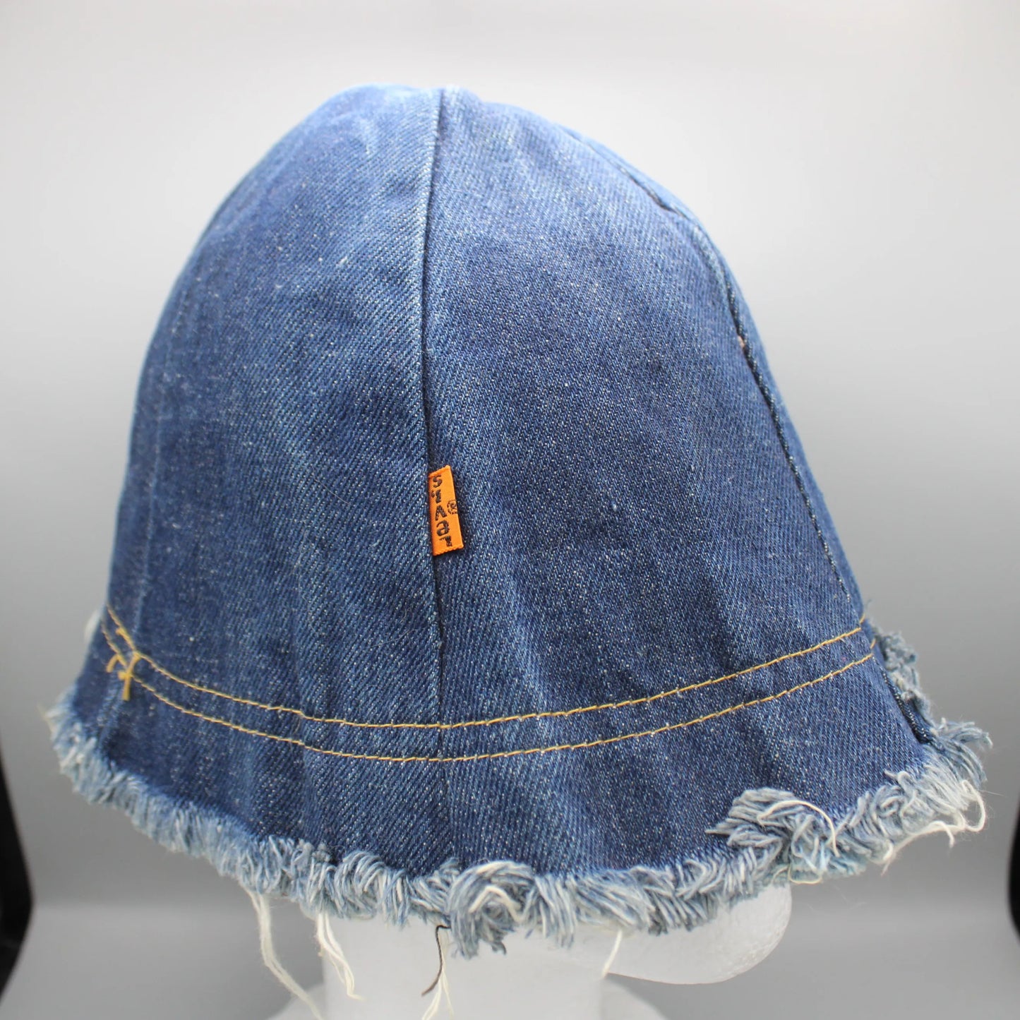 Vintage - Levi's - Reversible Blue Denim Bucket Hat with a Raw Edge