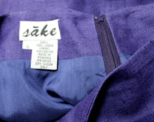 Load image into Gallery viewer, Vintage - Sake - Dark Grape Linen Skirt - Size 12 (Vintage 30&quot; Waist)