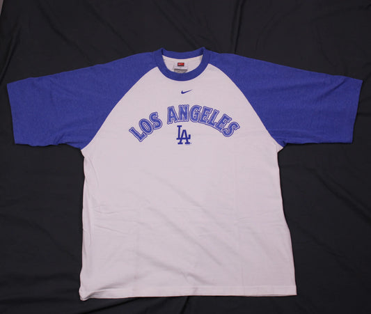 Nike Team- Vintage Y2K - LA Dodger Baseball T-shirt - Size XL