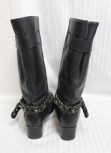 Load image into Gallery viewer, Blondo - Black Leather Heeled Moto Boots - Size 9D (wide)