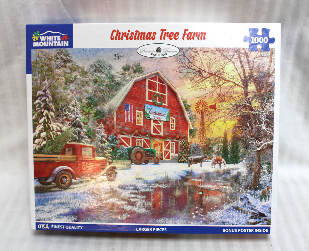 White Mountain - Christmas Tree Farm - 1000 PC Puzzle 2022