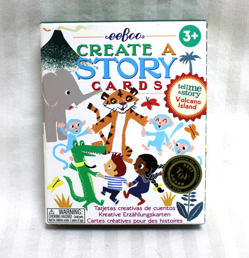 Eeboo - Tell me a Story, Create a Story - Volcano Island Cards