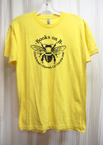 Books on B. (Bookstore, Hayward, Ca.) - Yellow T-Shirt - Size M