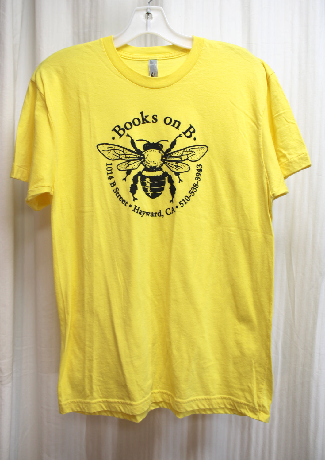 Books on B. (Bookstore, Hayward, Ca.) - Yellow T-Shirt - Size M