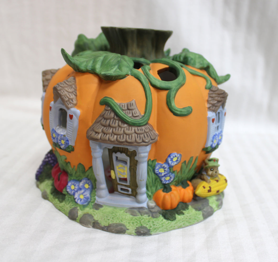 Partylite - Harvest Pumpkin House Tea Light Candle Holder Holder