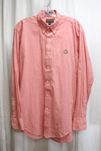 Load image into Gallery viewer, Men&#39;s - Ralph Lauren Chaps - Light Red Chambray w/ Chest Logo Button Down Shirt - Size 15.5