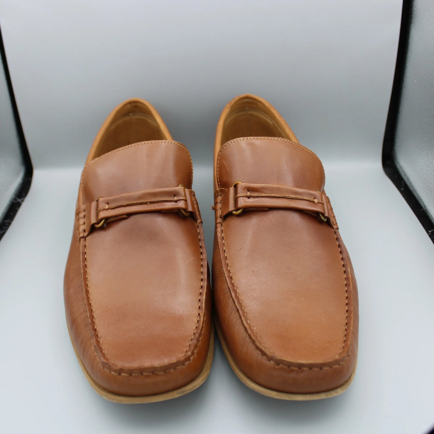 Donald Pliner - Cognac Leather Donnie Loafers - Size 14