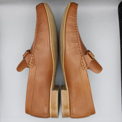 Donald Pliner - Cognac Leather Donnie Loafers - Size 14