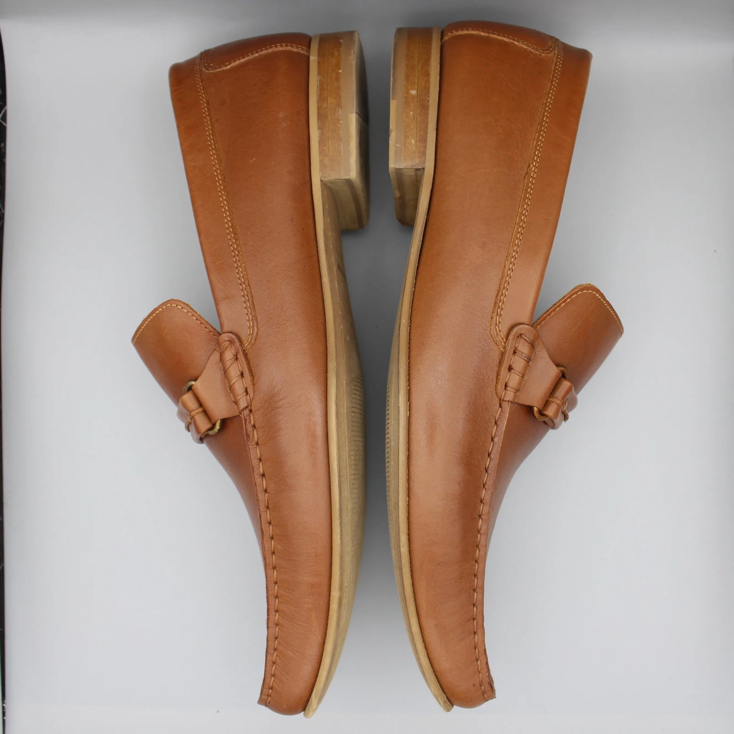 Donald Pliner - Cognac Leather Donnie Loafers - Size 14