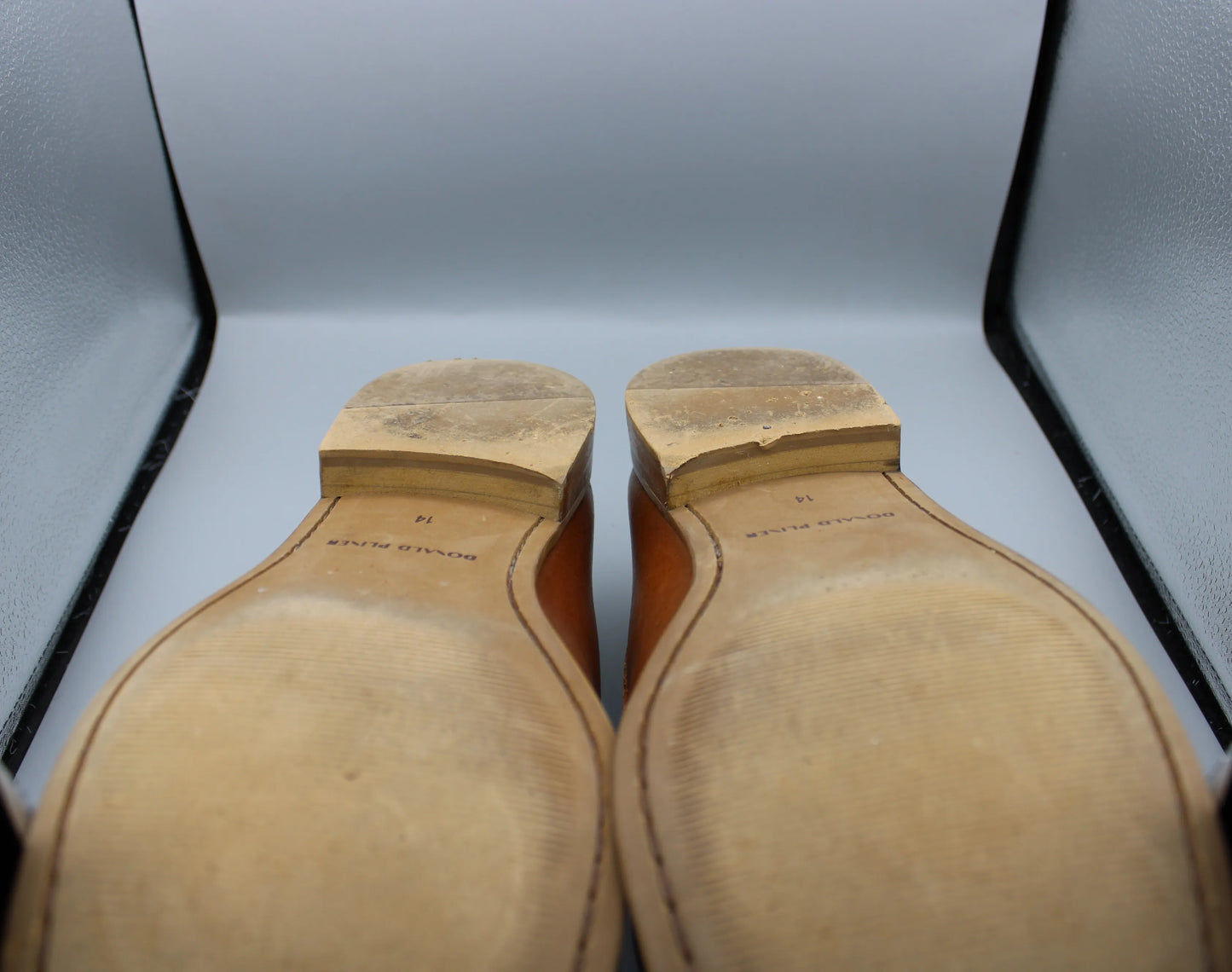 Donald Pliner - Cognac Leather Donnie Loafers - Size 14