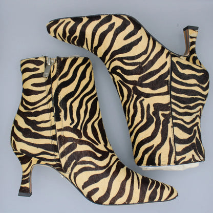Sam Edelman - Tiger-Print Samantha Ankle Boots - Size 7