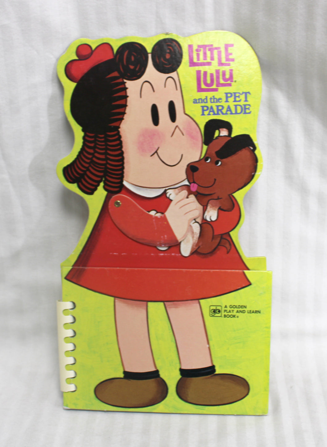 Vintage 1974 - A Golden Play and Learn Book - Little Lulu and the Pet Parade w/ Moving Arm