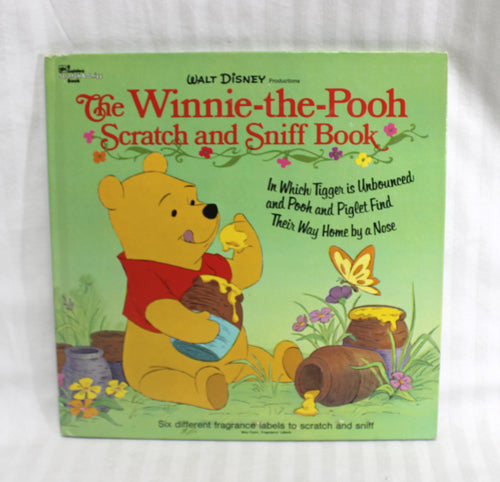 Vintage 1974 - A Golden Scratch & Sniff - Walt Disney The Winnie the Pooh Scratch and Sniff Book - Hardback Book