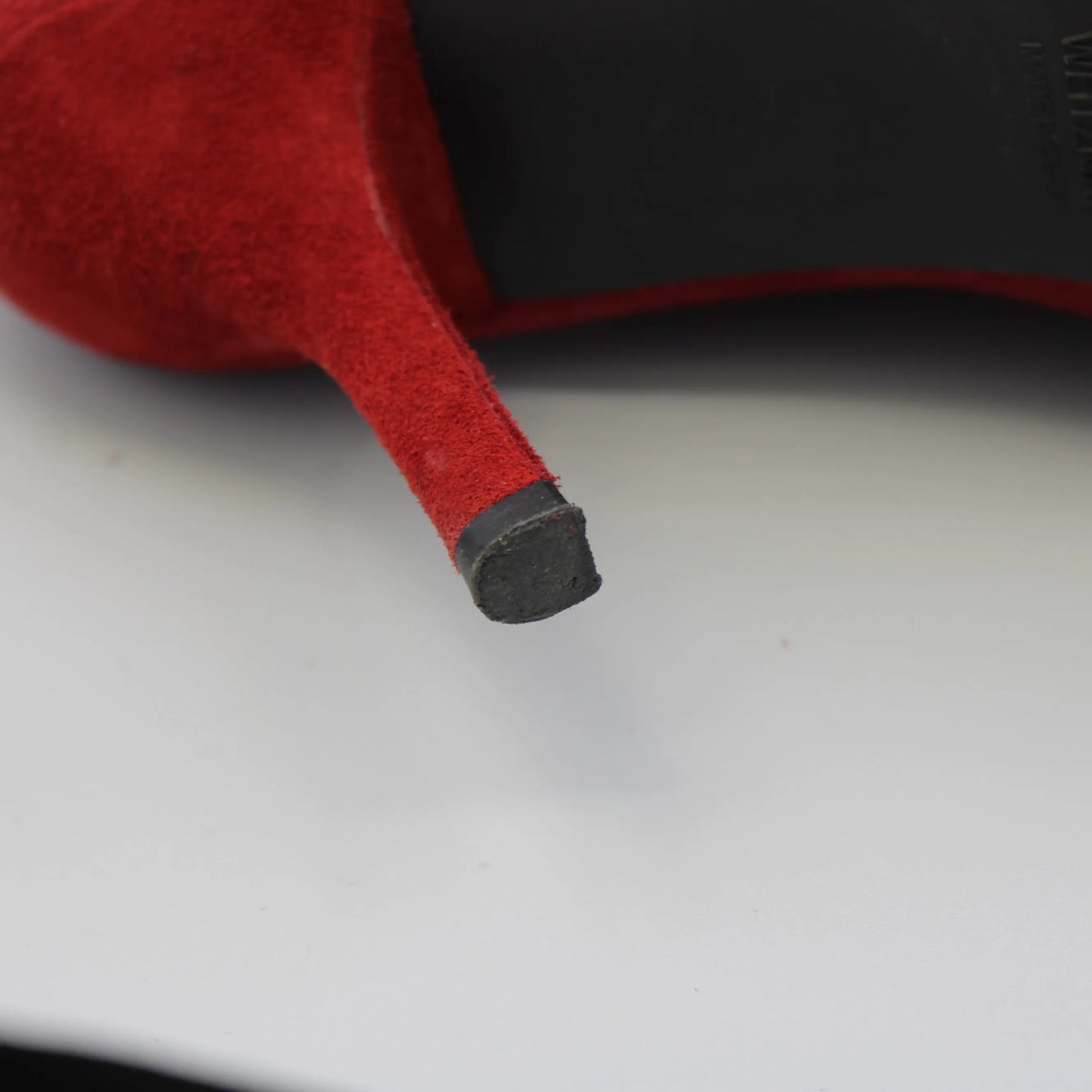Stuart Weitzman - Red Suede Cling Sock Boots - Size 8M