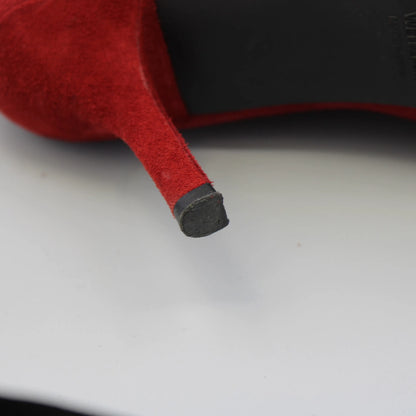 Stuart Weitzman - Red Suede Cling Sock Boots - Size 8M