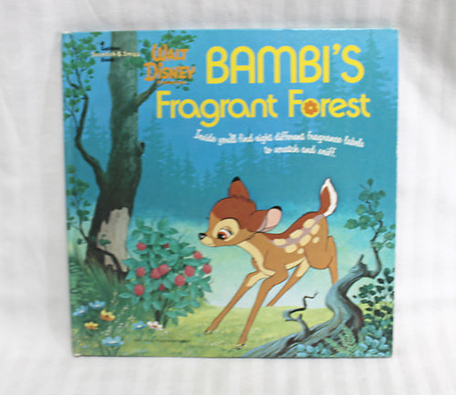 Vintage 1975 - A Golden Scratch & Sniff - Walt Disney Bambi's Fragrant Forest - Hardback Book