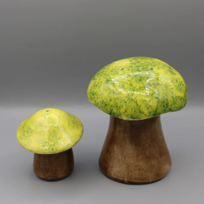 Ceramic Mushroom Salt and Pepper Shakers