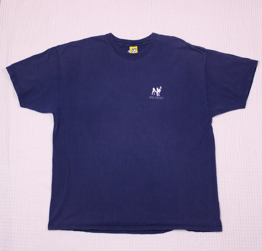 Big Dogs - Vintage - Navy Graphic T-shirt - Size 2XL